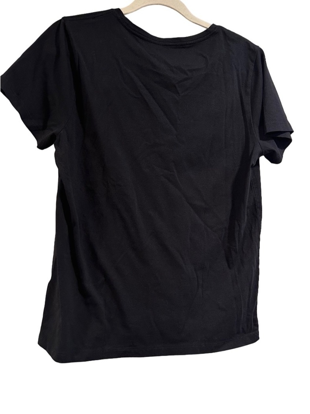 JCrew Collector Cotton Tee Black Sequin Bows Graphic T-Shirt Slim Fit Size Large - Picture 4 of 11